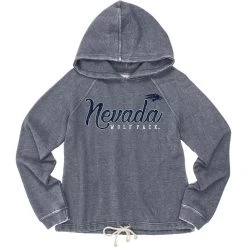 Blue 84 Women's Nevada Wolf Pack Flipbash Hoodie Navy