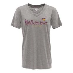 Blue 84 Women's Northern Iowa Panthers Flipbash T-Shirt Grey