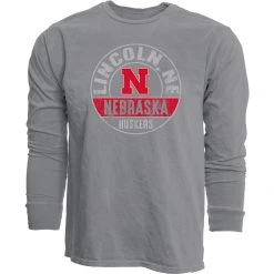 Blue 84 Nebraska Cornhuskers Breathtake Long Sleeve Shirt Steel