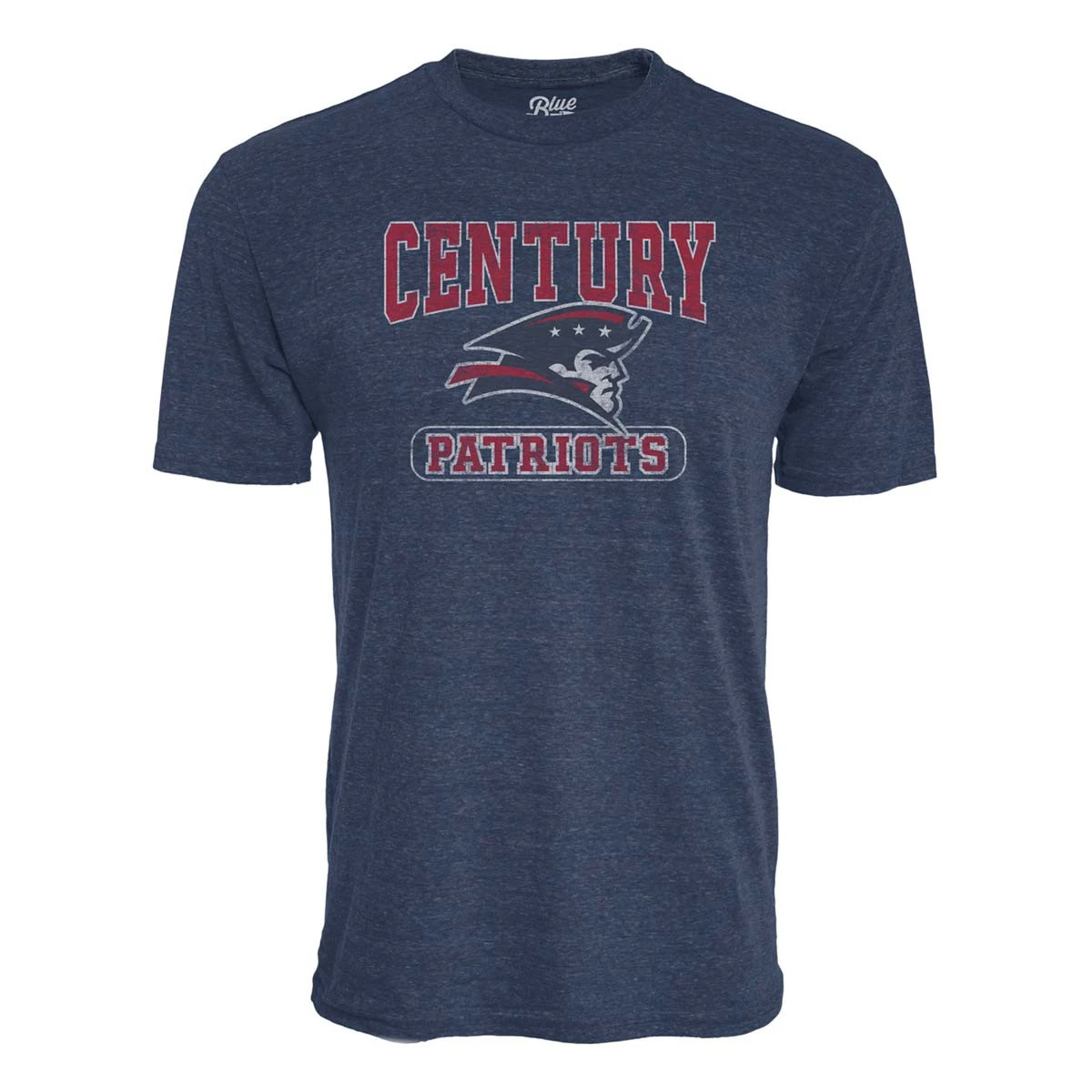 Blue 84 Bismarck Century Patriots Quick Slant T-Shirt Navy 2 Blue 84 Bismarck Century Patriots Quick Slant T-Shirt Navy - Image 2