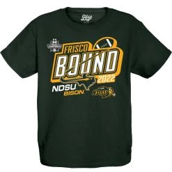 Blue 84 Kids' North Dakota State Bison 2022 FCS Football Championship Pooling T-Shirt Forest