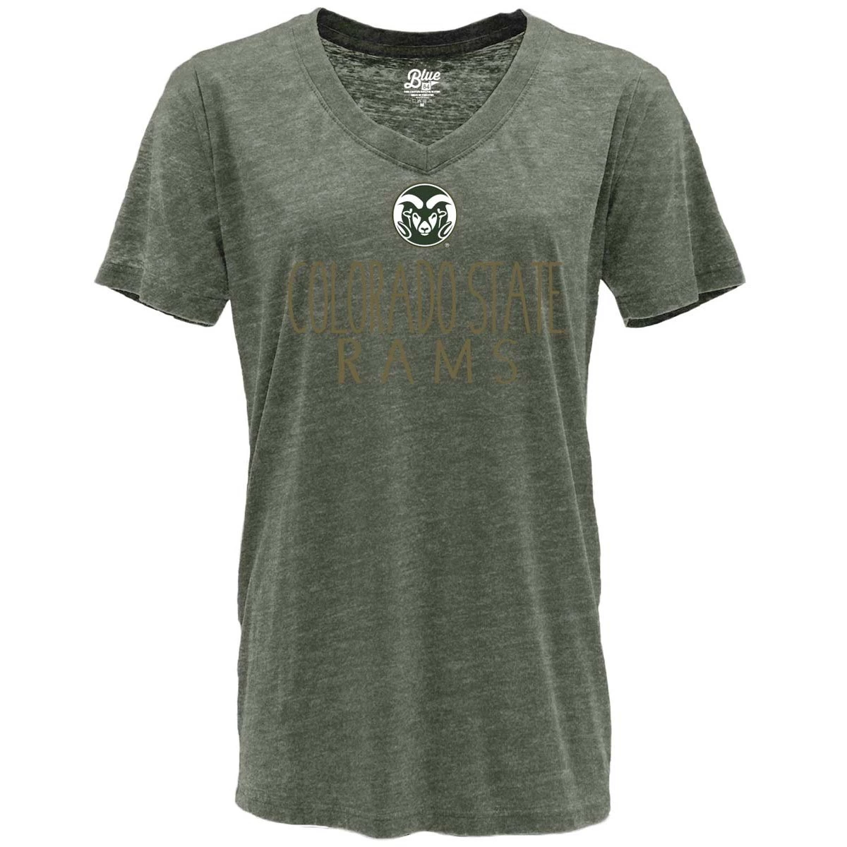 Blue 84 Women's Colorado State Rams Whammy T-Shirt Woodland 2 Blue 84 Women's Colorado State Rams Whammy T-Shirt Woodland - Image 2