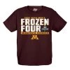 Blue 84 Kids' Minnesota Golden Gophers Frozen Four 2022 Cold Blood T-Shirt Maroon