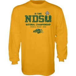 Blue 84 North Dakota State Bison Clint Long Sleeve Shirt Gold