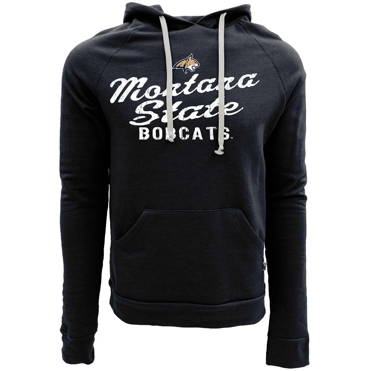 Blue 84 Montana State Bobcats Pointed Hoodie Heather Grey 3 Blue 84 Montana State Bobcats Pointed Hoodie Heather Grey - Image 3