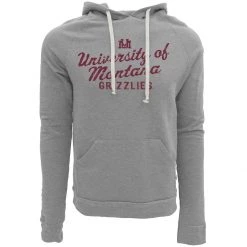 Blue 84 Montana Grizzlies Pointed Hoodie Maroon