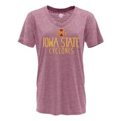 Blue 84 Women's Iowa State Cyclones Whammy T-Shirt Cranberry