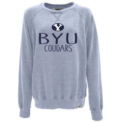 Blue 84 Women's BYU Cougars Whammy Crewneck Sweatshirt Light Blue