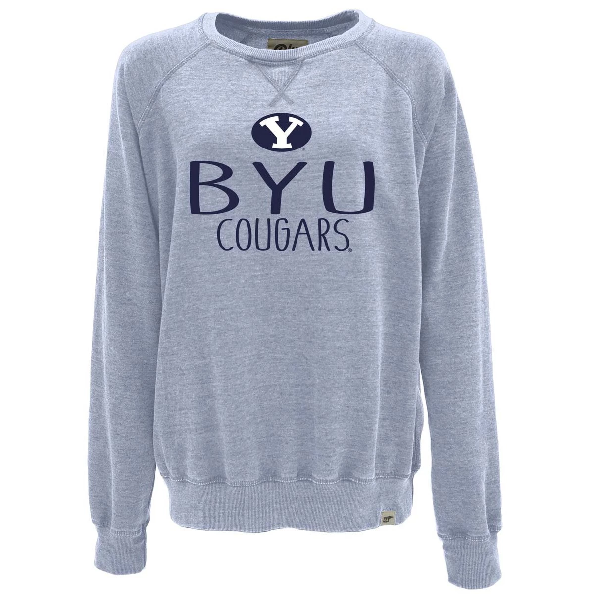 Blue 84 Women's BYU Cougars Whammy Crewneck Sweatshirt Light Blue 1 Blue 84 Women's BYU Cougars Whammy Crewneck Sweatshirt Light Blue