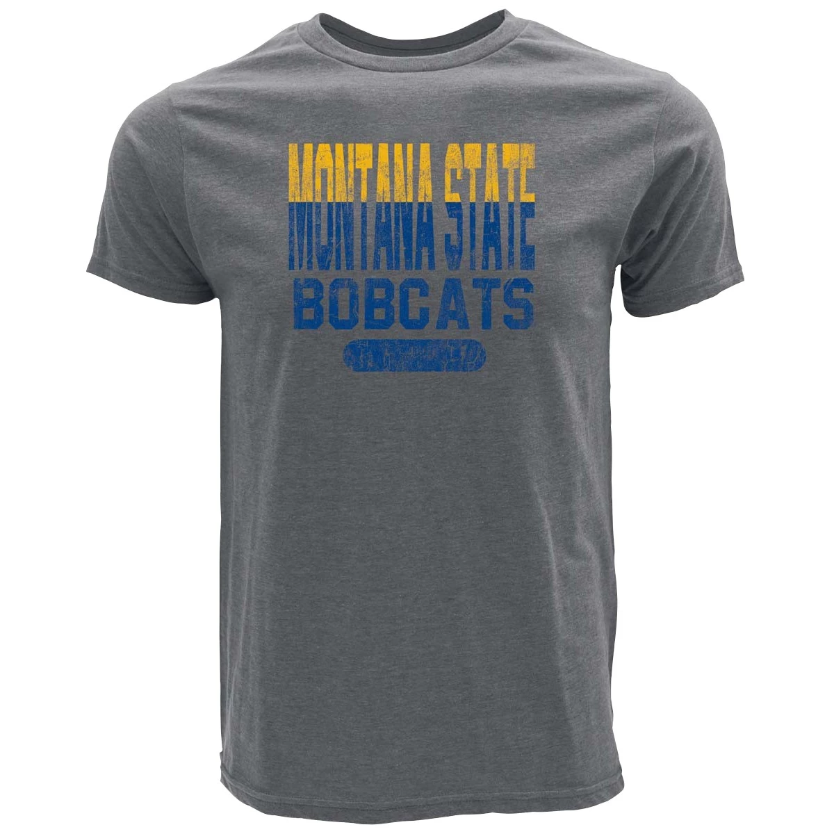 Blue 84 Montana State Bobcats Aqua T-Shirt Heather Grey 2 Blue 84 Montana State Bobcats Aqua T-Shirt Heather Grey - Image 2