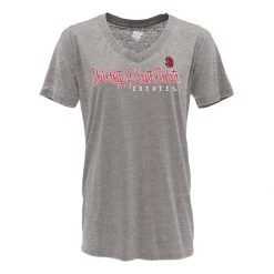 Blue 84 Women's South Dakota Coyotes Flipbash T-Shirt Light Grey