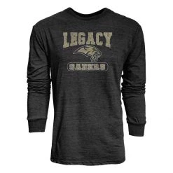 Blue 84 Bismarck Legacy Sabers Quick Slant Long Sleeve Shirt Black