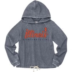 Blue 84 Women's Illinois Fighting Illini Flipbash Hoodie Navy