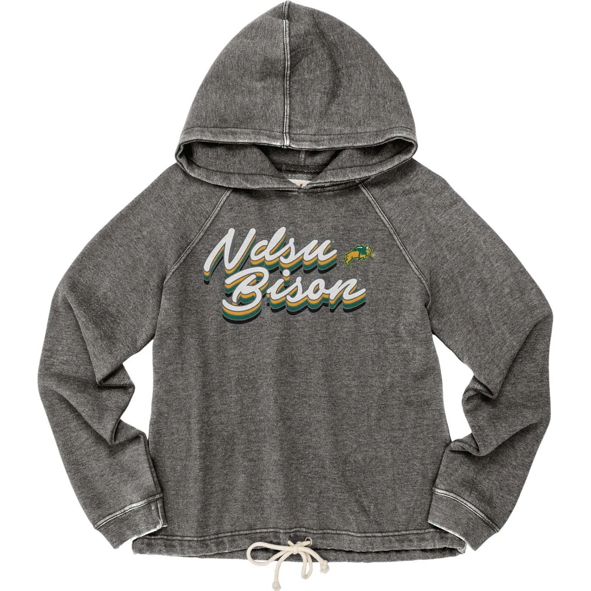 Blue 84 Women's North Dakota State Bison Flipbash Hoodie Green 2 Blue 84 Women's North Dakota State Bison Flipbash Hoodie Green - Image 2