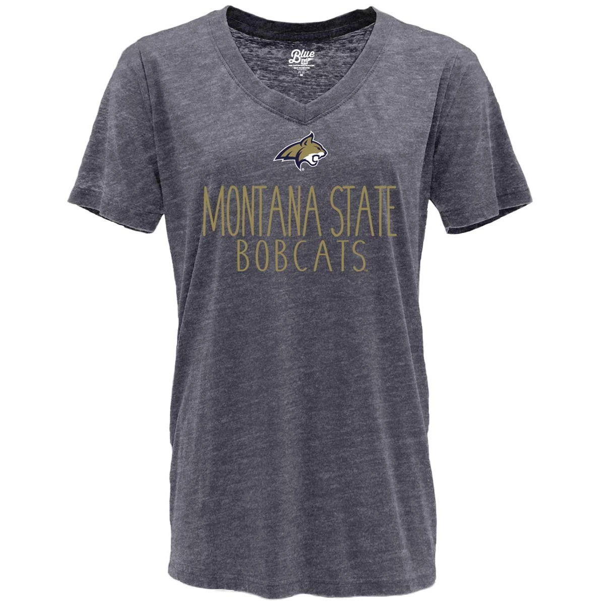 Blue 84 Women's Montana State Bobcats Whammy T-Shirt Navy 2 Blue 84 Women's Montana State Bobcats Whammy T-Shirt Navy - Image 2