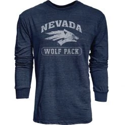 Blue 84 Nevada Wolf Pack Quickslant Long Sleeve Shirt Navy