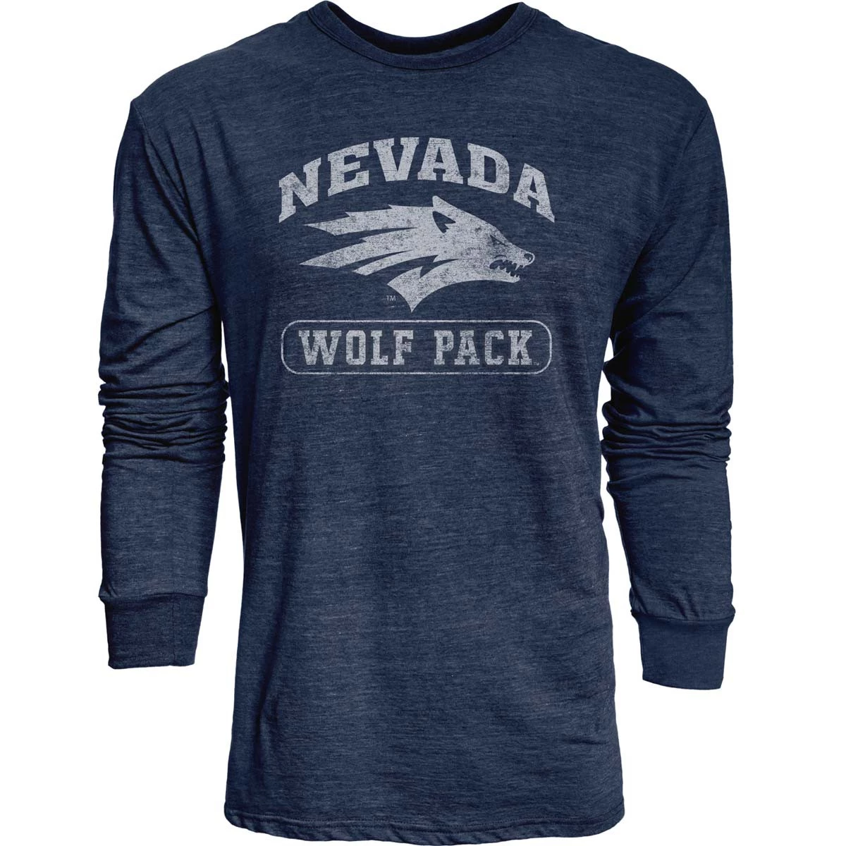 Blue 84 Nevada Wolf Pack Quickslant Long Sleeve Shirt Navy 2 Blue 84 Nevada Wolf Pack Quickslant Long Sleeve Shirt Navy - Image 2