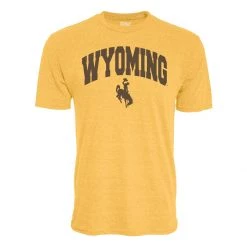Blue 84 Wyoming Cowboys Archie T-Shirt Gold -Hot Sale Blue 84 Store unnamed file 136