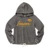 Blue 84 Women's Iowa Hawkeyes Flipbash Hoodie Charcoal