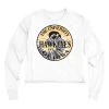 Blue 84 Women's Iowa Hawkeyes Halogen Long Sleeve Crop Top White