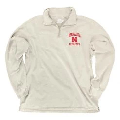 Blue 84 Women's Nebraska Cornhuskers Glance 1/4 Zip Top Red