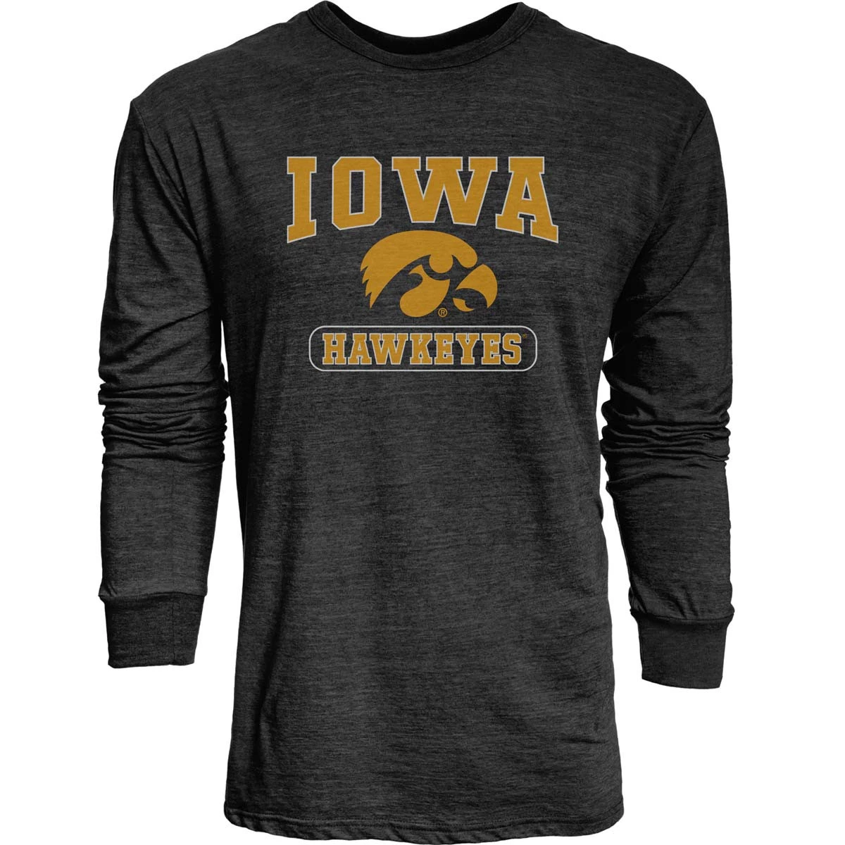 Blue 84 Iowa Hawkeyes Quick Slant Long Sleeve Shirt Black 2 Blue 84 Iowa Hawkeyes Quick Slant Long Sleeve Shirt Black - Image 2