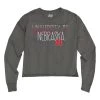 Blue 84 Women's Nebraska Cornhuskers Lotzo Long Sleeve Crop Top Black