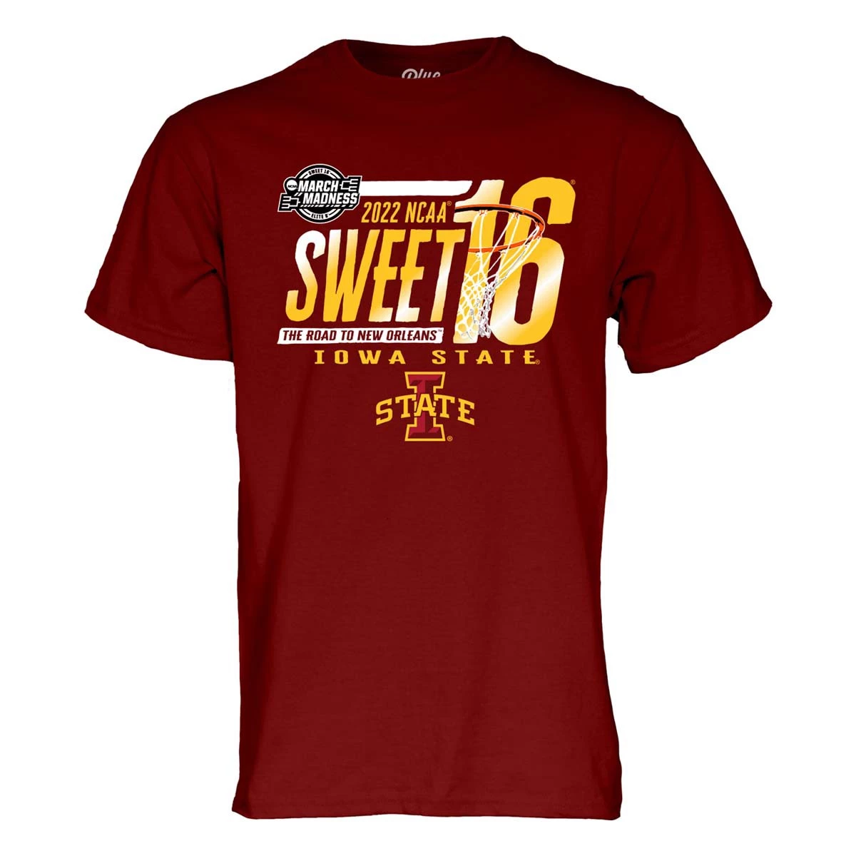 Blue 84 Iowa State Cyclones 2022 Sweet 16 Dried Spice T-Shirt Cardinal 1 Blue 84 Iowa State Cyclones 2022 Sweet 16 Dried Spice T-Shirt Cardinal