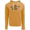 Blue 84 Iowa Hawkeyes Pointed Hoodie Mustard