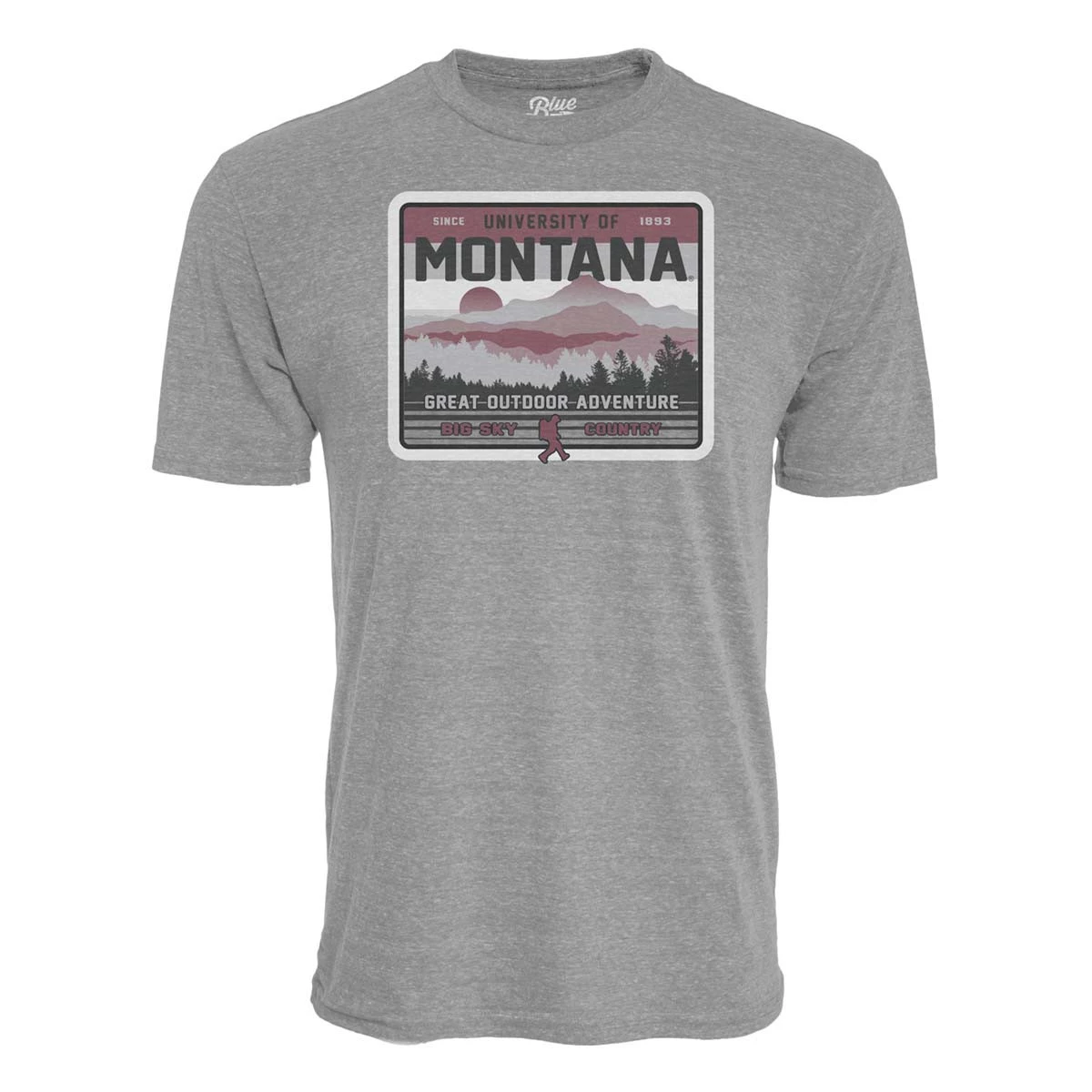 Blue 84 Montana Grizzlies Repudiate T-Shirt Grey Heather 2 Blue 84 Montana Grizzlies Repudiate T-Shirt Grey Heather - Image 2