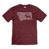 Men's Blue 84 Montana True State T-Shirt Maroon