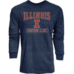 Blue 84 Illinois Fighting Illini Quickslant Long Sleeve Shirt Navy