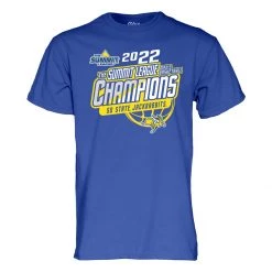 Blue 84 South Dakota State Jackrabbits Summit League Basketball Conference Champions T-Shirt Royal