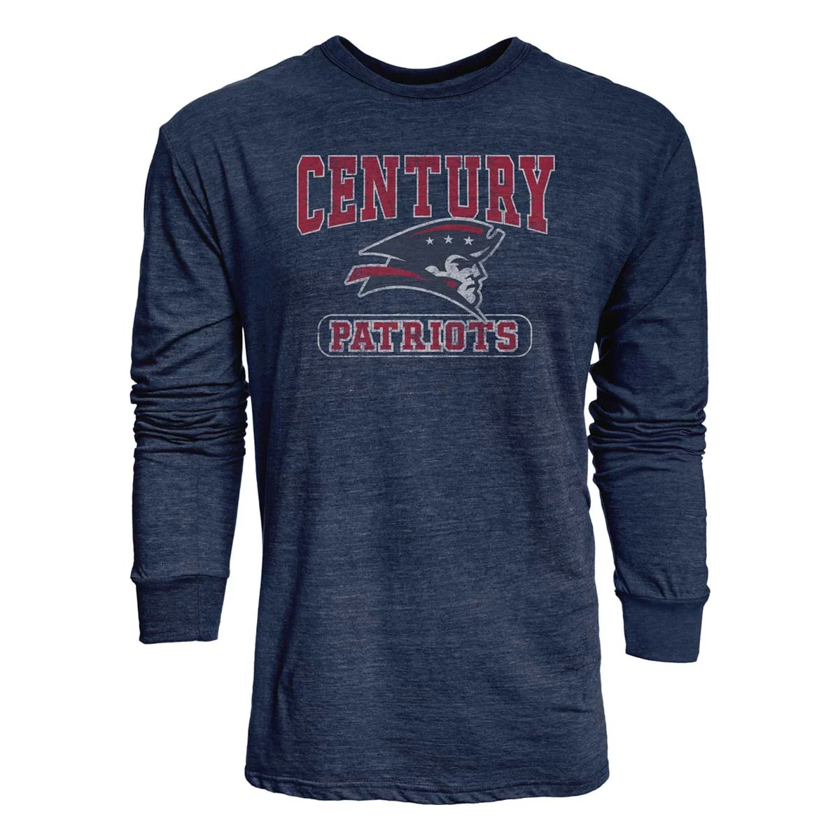 Blue 84 Bismarck Century Patriots Quick Slant Long Sleeve Shirt Navy 2 Blue 84 Bismarck Century Patriots Quick Slant Long Sleeve Shirt Navy - Image 2