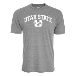 Blue 84 Utah State Aggies Archie T-Shirt Grey Heather -Hot Sale Blue 84 Store unnamed file 372