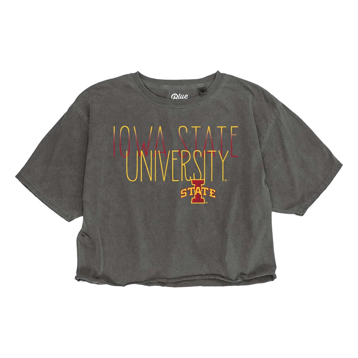 Blue 84 Women's Iowa State Cyclones Lotzo Crop Top Black 1 Blue 84 Women's Iowa State Cyclones Lotzo Crop Top Black