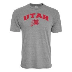 Blue 84 Utah Utes Archie T-Shirt Grey Heather -Hot Sale Blue 84 Store unnamed file 415