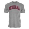 Blue 84 Montana Grizzlies Archie T-Shirt Grey Heather
