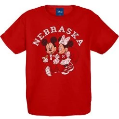 Blue 84 Kids' Nebraska Cornhuskers Disney Couple T-Shirt Red