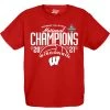 Blue 84 Kids' Wisconsin Badgers Women's Volleyball National Champions 2021 T-Shirt Red