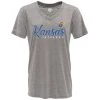 Blue 84 Women's Kansas Jayhawks Flipbash T-Shirt Light Grey