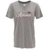 Blue 84 Women's Arkansas Razorbacks Flipbash T-Shirt Light Grey