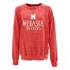 Blue 84 Women's Nebraska Cornhuskers Whammy Crewneck Sweatshirt Red