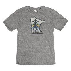 Men's Blue 84 Minnesota Above The Rest Camp T-Shirt Heather Grey