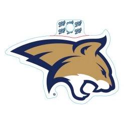 Blue 84 Montana State Bobcats Jr Mascot Logo Sticker