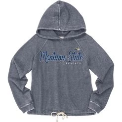 Blue 84 Women's Montana State Bobcats Flipbash Hoodie Navy