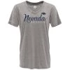 Blue 84 Women's Nevada Wolf Pack Flipbash T-Shirt Light Grey