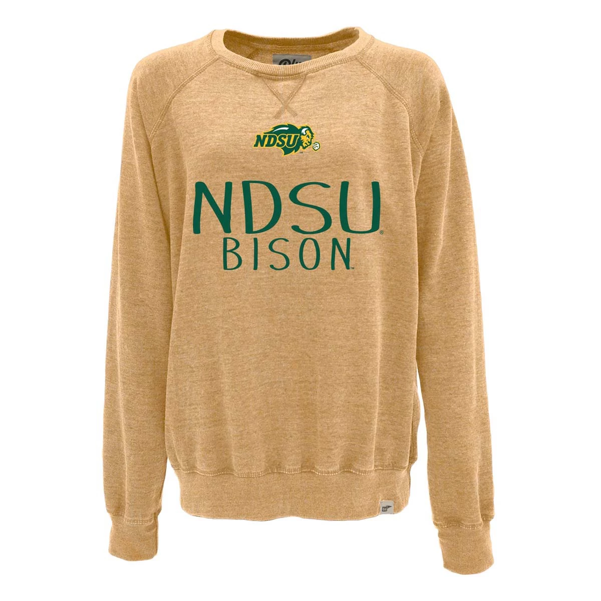Blue 84 Women's North Dakota State Bison Whammy Crewneck Sweatshirt Mustard 1 Blue 84 Women's North Dakota State Bison Whammy Crewneck Sweatshirt Mustard