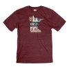 Men's Blue 84 Minnesota Rust Never Sleeps T-Shirt Maroon