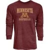 Blue 84 Minnesota Golden Gophers Quickslant Long Sleeve Shirt Maroon